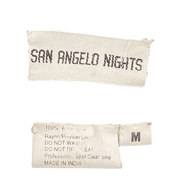 San Angelo Nights VTG Top Women’s Size Medium Beaded Silk w/ Sequins in Black - Picture 5 of 5